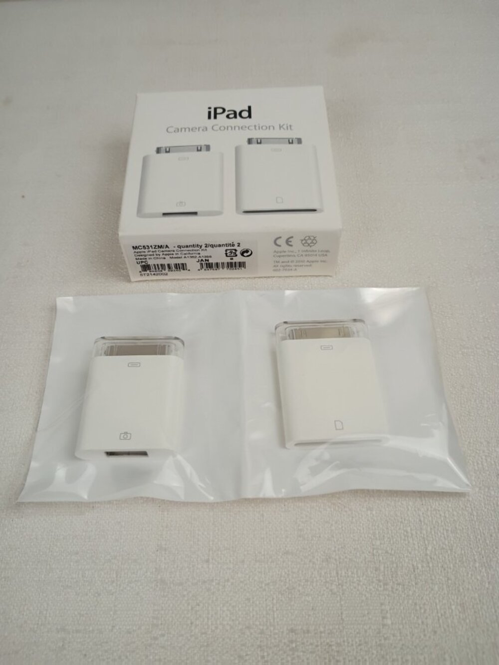 Genuine Apple iPad Camera Connection Kit 30 Pin A1362 A1358 MC531ZM/A